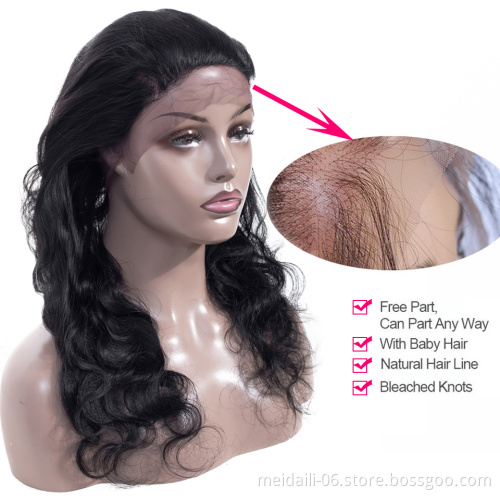 wholesale cheap factory price 100% human hair 360 Lace Frontal closure body wave closure 360 lace closure with baby hair